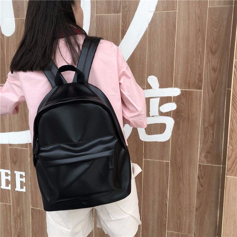 学生シンプルな無地バックパック高校生スクールバッグ女子学生韓国語バージョンシンプルな多用途旅行バックパック|undefined