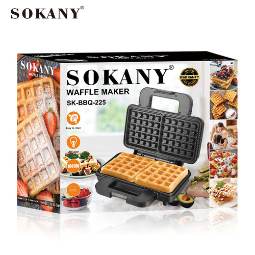 sokany225 sandwich machine breakfast machine artifact household multi-functional small waffle toaster