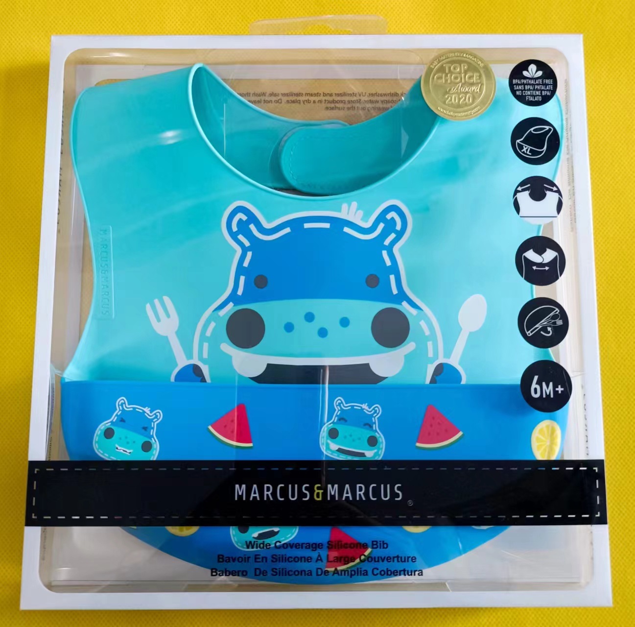 새로운 스타일의 실리콘 턱받이 블루