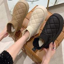 2025冬季女士雪地靴中筒韩版皮面保暖加绒学生平底短靴棉鞋松糕底