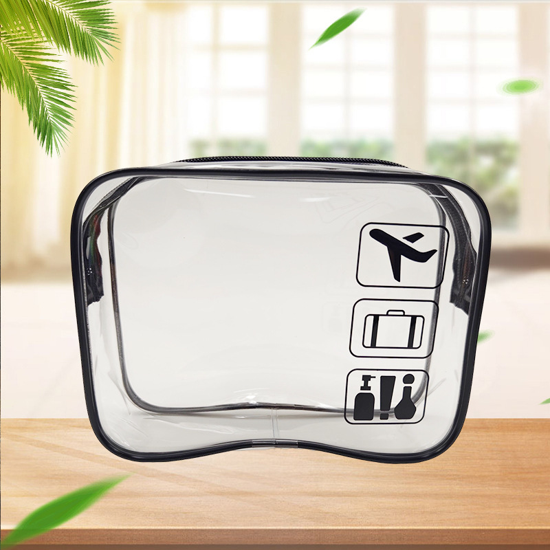 クロスボーダー Xiyin TEMU 透明化粧品バッグ空港アイテム収納袋旅行化粧品トイレタリー収納袋|undefined