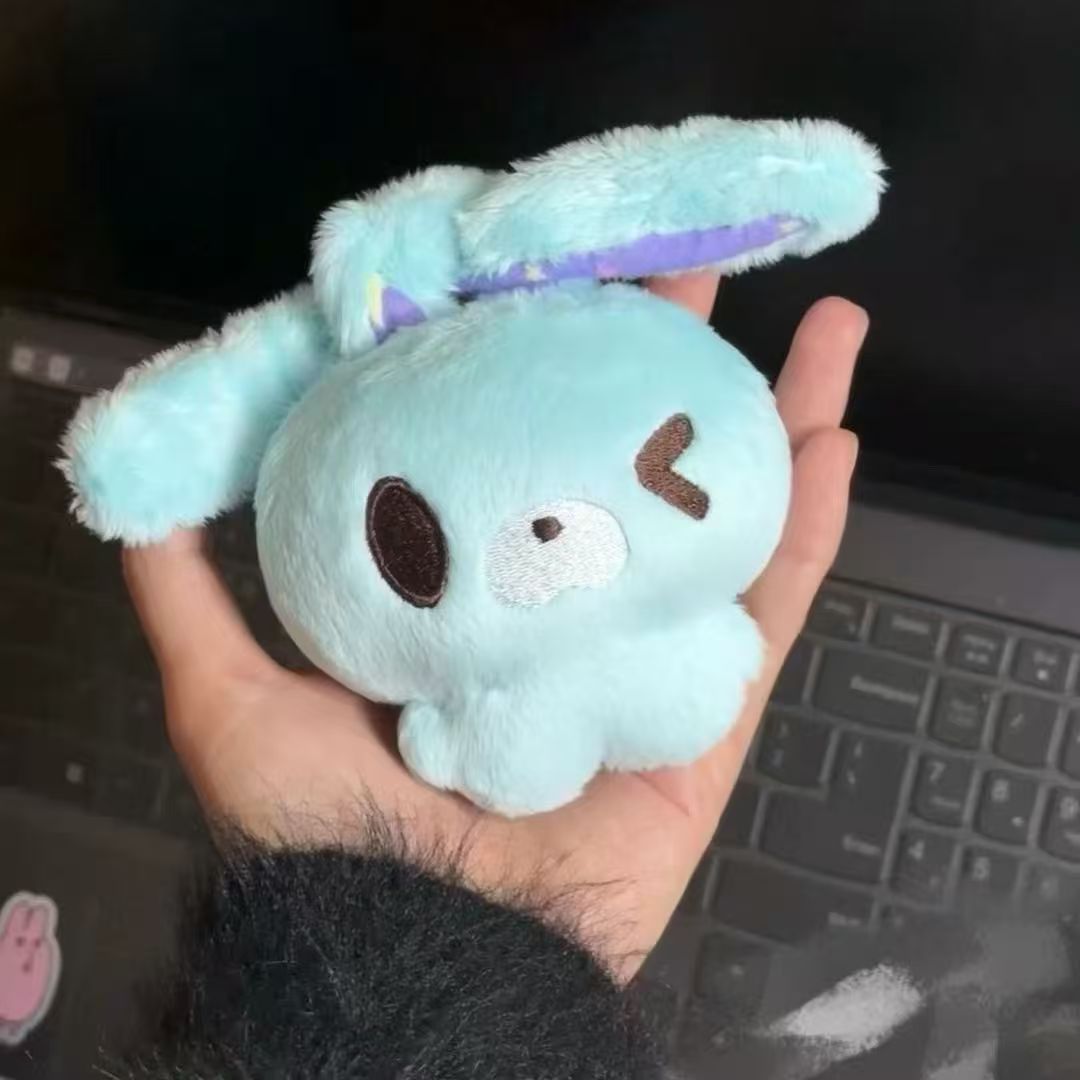 Vintage Style Knotted Long-Eared Rabbit Super Cute Sanrio Vintage Plush Doll Girlish Plush Keychain