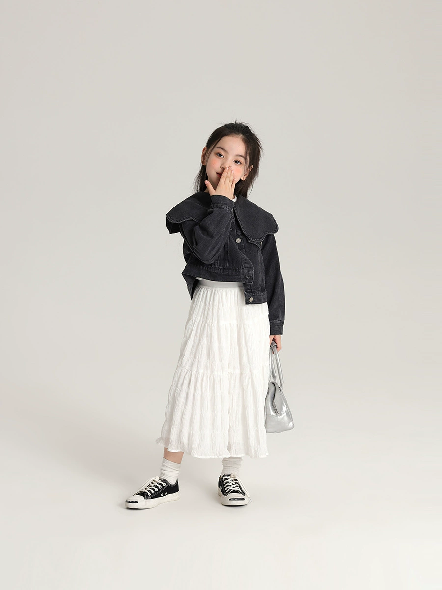 布丁哈鲁 Trend denim fashionable comfortable children's jacket