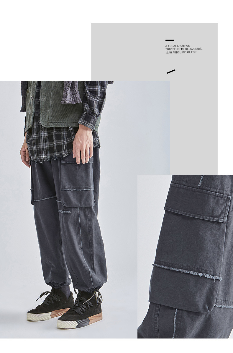 Herrenbekleidung Herrenmode Modemarke Overalls Herren Herbst Neue Herrenbekleidung Hosen Stone Mill Lose Freizeithose Herren_voghion.com
