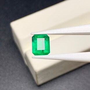 1.49 Carat Natural Colombian Emerald Loose Stone Gilder Certificate Micro Oil.Vvg7.43×6.04