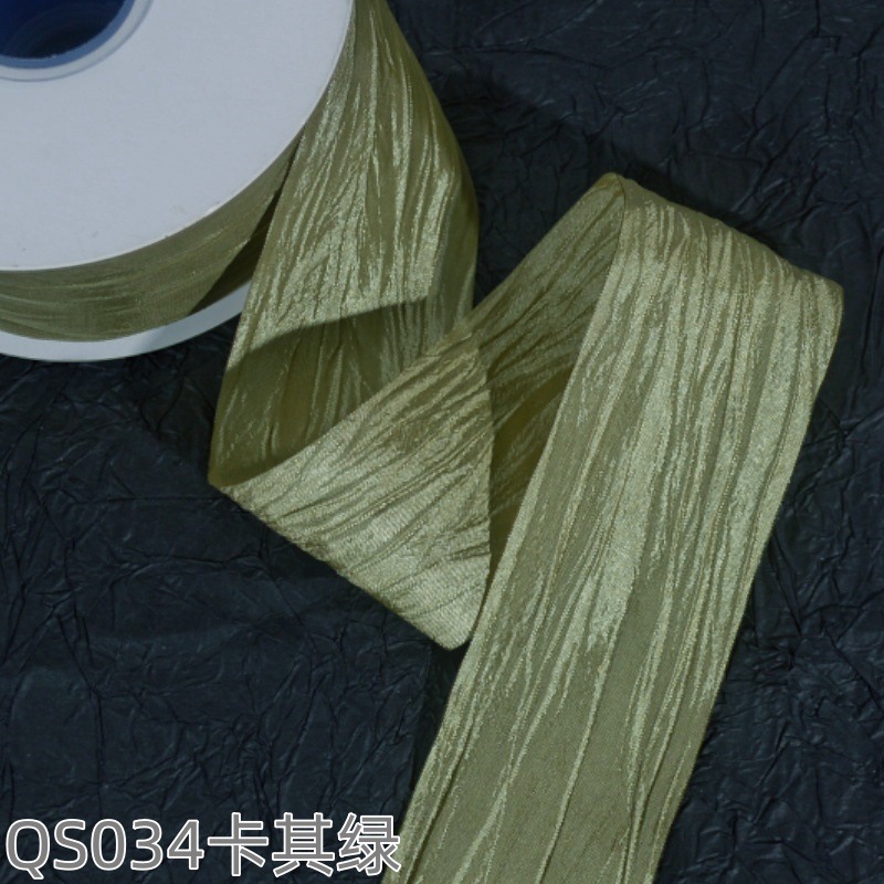 Impresión de la cinta arco regalo cuerda cinta plisada coreana accesorios de embalaje en stock al por mayor Corea del Sur cinta de poliéster