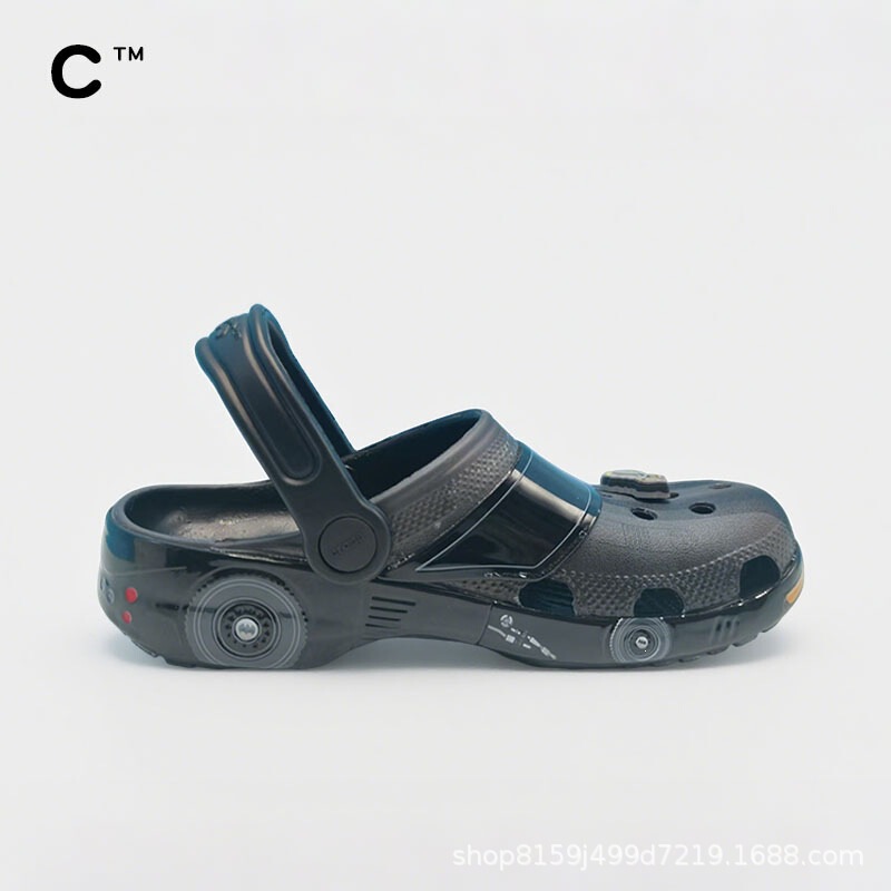 Cross Batman Sports Car Clogs Batman Collaboration Adult Non-Slip Beach Sandals and Slippers