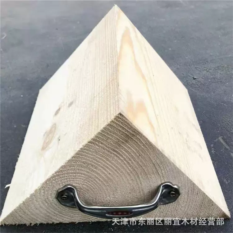 源头 定位汽车阻退海运固定货物位防滑三角垫木 防腐三角木止退器