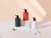 Hand sanitizer, container, shower gel, set, cosmetics, lotion, glossy bottle, simple and elegant design