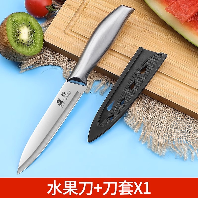 Cuchillo de fruta cuchillo de cocinero de madera sólida cuchillo de sandía grande alargado cuchillo de fruta de acero inoxidable comercial