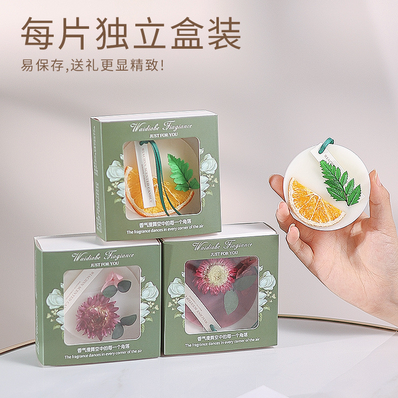 Factory Wholesale Wardrobe Cabinet Scented Wax Sheets Home Soy Wax Aroma Hanger Decor Women's Day Gift Handover Gift