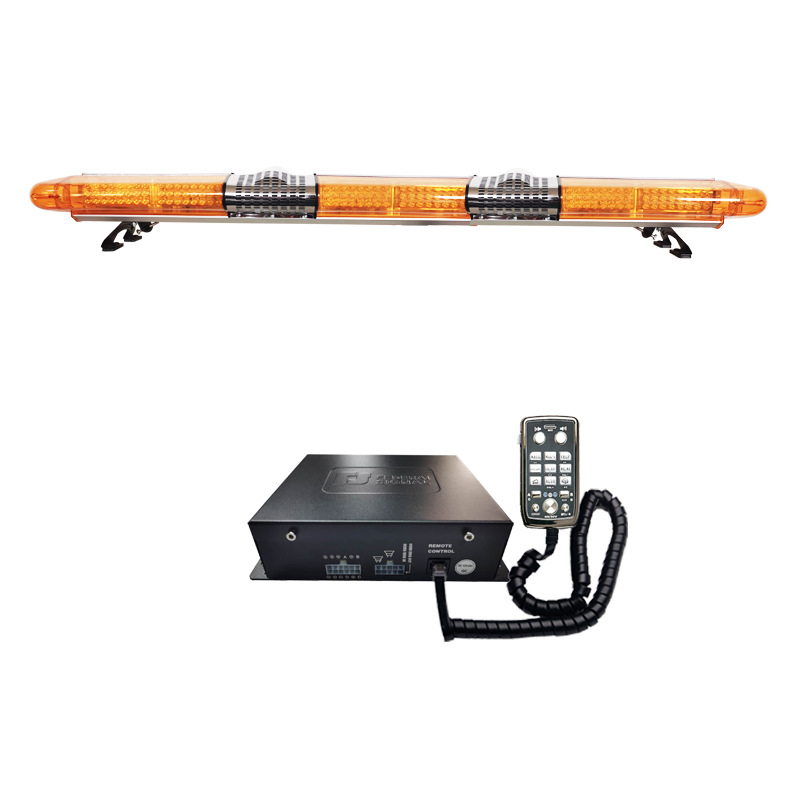 LED roof warning light long row strobe light 1.8m Car-mounted strobe light + dual speakers + siren 9400P9