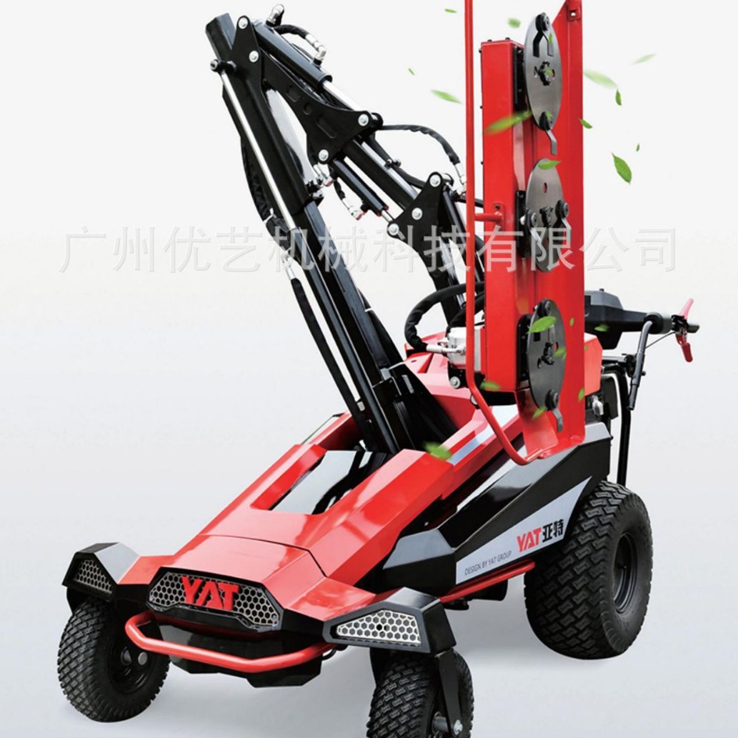 亚特YT9797自走式绿篱修剪机轮式汽油修枝剪篱笆剪园林绿化带工具