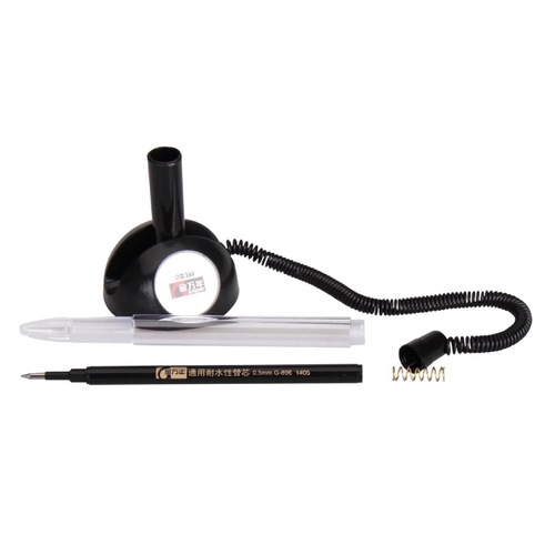 Jin Wannian bank counter pen pasted fixed desktop 0.5mm neutral signature pen office front desk phone pen holder