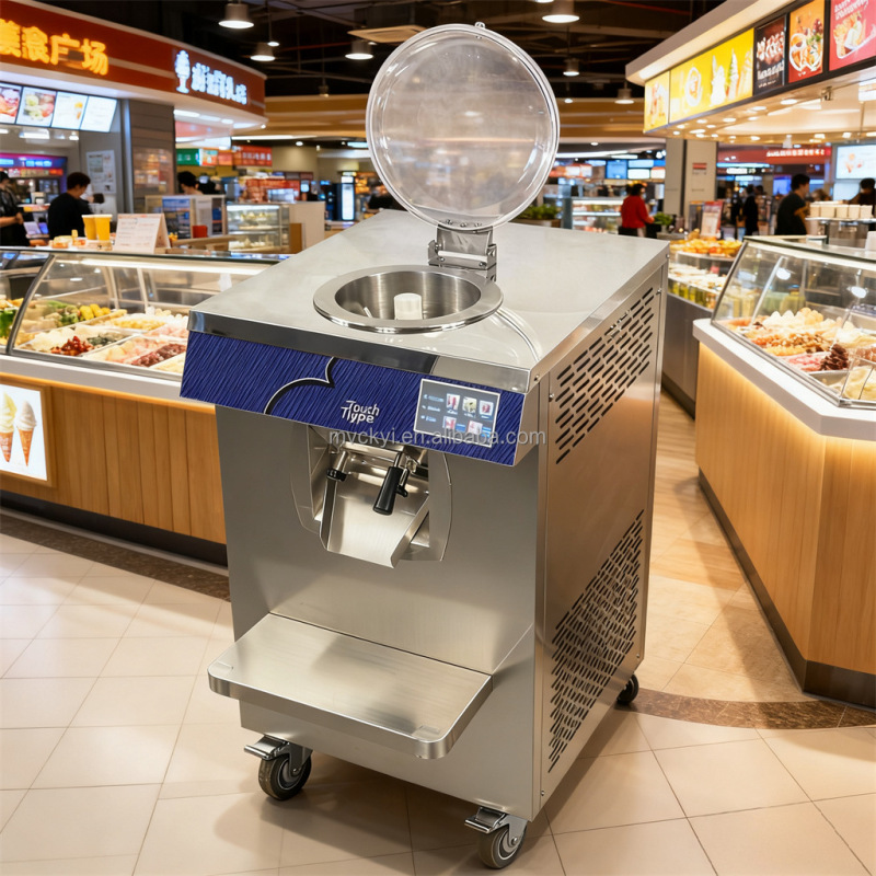 24L/Hour Dry Fresh Fruit Vertical Batch Freezing Scoop Handmade Ice Cream Machine Vertical Hard Ice Cream Continuous 24L/Hour Dry Fresh Fruit Vertical Batch Freezing Scoop Handmade Ice Cream Machine Vertical Hard Ice Cream Continuous