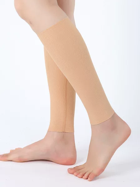 30cm Summer Modal Rib Warm Calf Protection Air-conditioned Room Moon Sleeping Stretch High Tube Pedal Leg Beauty
