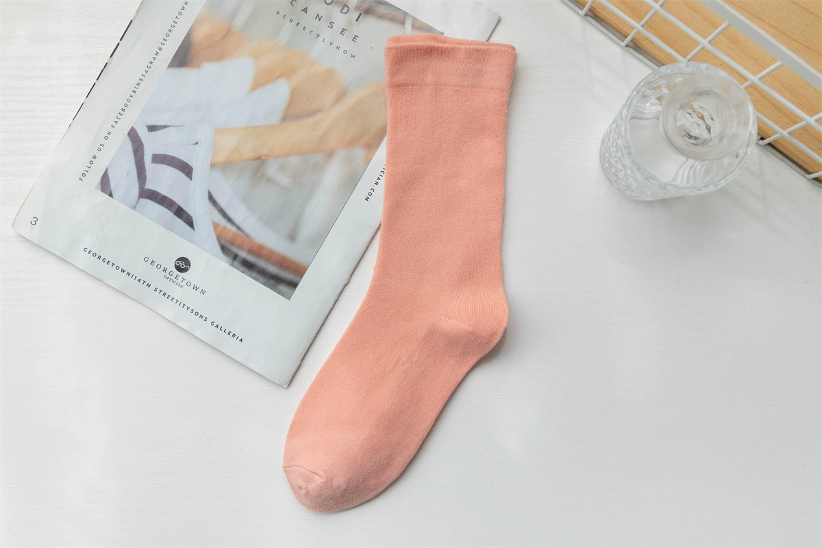 Candy color pile socks college jk socks women's solid color mid-calf socks women's ins trend manufacturer wholesale