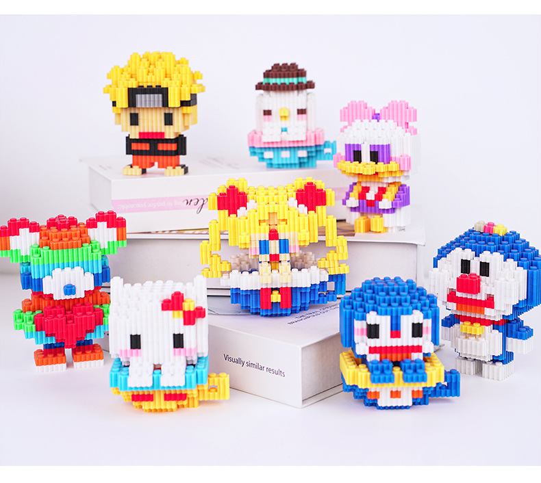 Educational compatible building blocks toys for children ages 7-14 small box series particle bricks cartoon baby manufacturer wholesale
