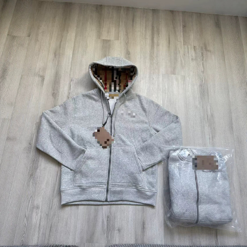 Original High-Quality British-Style Hooded Men's Sweatshirt with Pure Copper Zipper and Embroidery for the European and American Market Original High-Quality British-Style Hooded Men's Sweatshirt with Pure Copper Zipper and Embroidery for the European and American Market