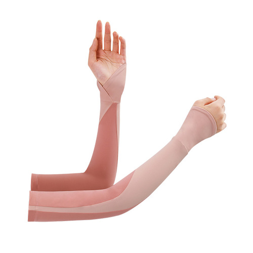 Banana Style Sunscreen Ice Socks for Men and Women, Summer Thin UV Protection Loose Outdoor Cycling Ice Silk Gloves for Driving