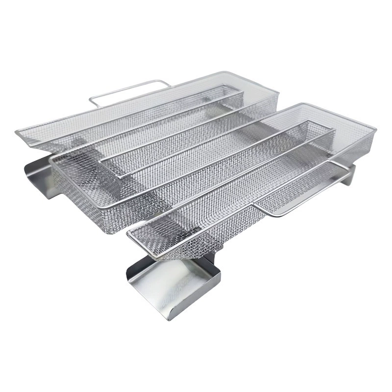 Генератор холодного дыма для барбекю из нержавеющей стали 304, портативная дымовая камера для ресторанов, двойная дымовая камера в форме буквы M