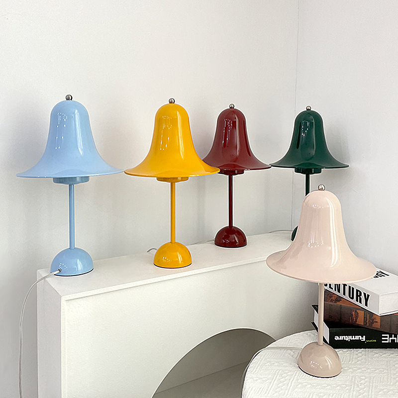 デンマーク Verpan Pantone カラーベルテーブルランプ北欧モダンな雰囲気の寝室のベッドサイドプラグインポータブルランプ|undefined