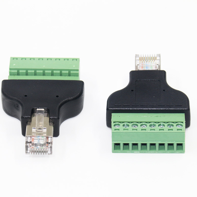 メーカーrj45回転8p端子ネットワーク延長器8p 8c水晶ヘッド溶接無料rj45回転8pinネットワーク端子|undefined