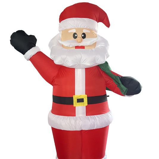 Transfronterizos para decoraciones navideñas, arreglos de eventos, props, mochila inflable, luces, Santa Claus