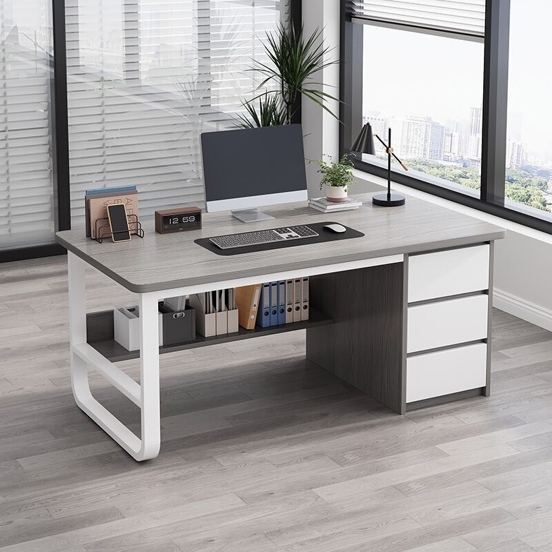 Desktop Computer Desk, Simple Home-Use Bedroom Study Desk with Drawers, Office Worker Single-Person Desk and Chair Set Desktop Computer Desk, Simple Home-Use Bedroom Study Desk with Drawers, Office Worker Single-Person Desk and Chair Set