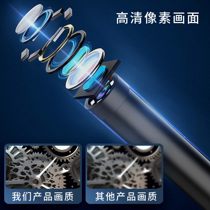 TypeC portable Android mobile phone endoscope car chassis pipe inspection tool probe high-definition visual