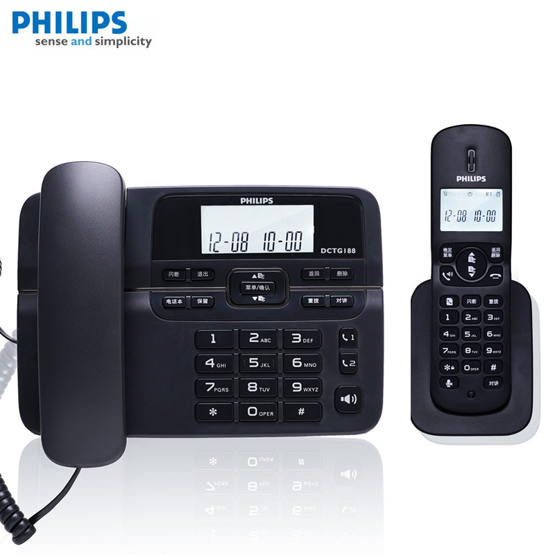 Philips DCTG188 Cordless Telephone - Home, Commercial, Mobile, Fixed-line, Office Wireless Phone