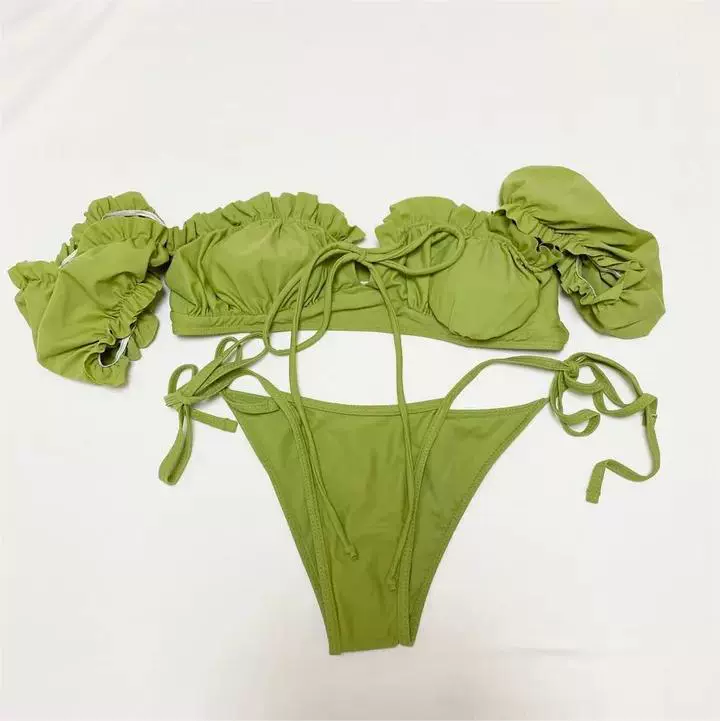 Многоцветный sexy пояс, брендовый купальник, с коротким рукавом