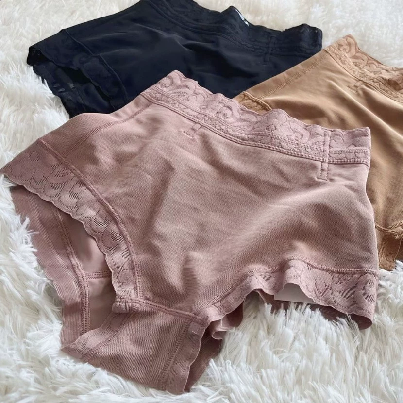 TIKTOK Европейские и американские трусики большого размера со средней талией, подтягивающие бедра, корректирующее белье для коррекции фигуры, корректирующие фигуру, треугольные трусики со средней талией