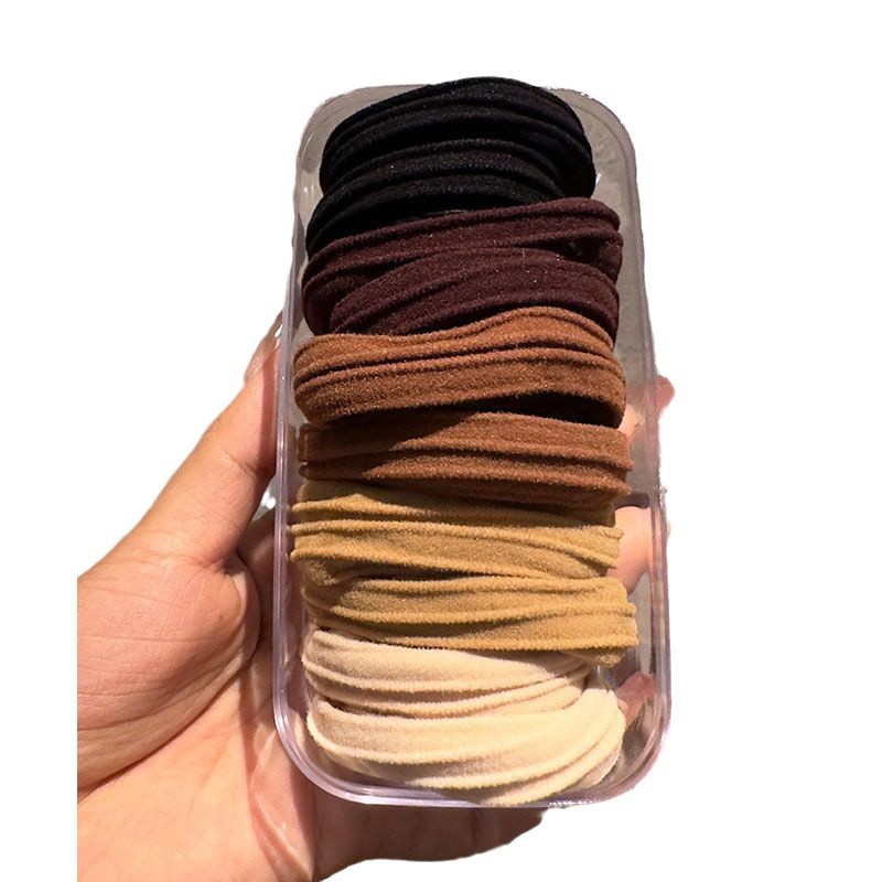 Otoño y invierno 2024 nuevo cabello de alta calidad cuerdas elásticas de cabello cuerdas de cola de caballo de alta altura elásticas anillo de cabello duradero