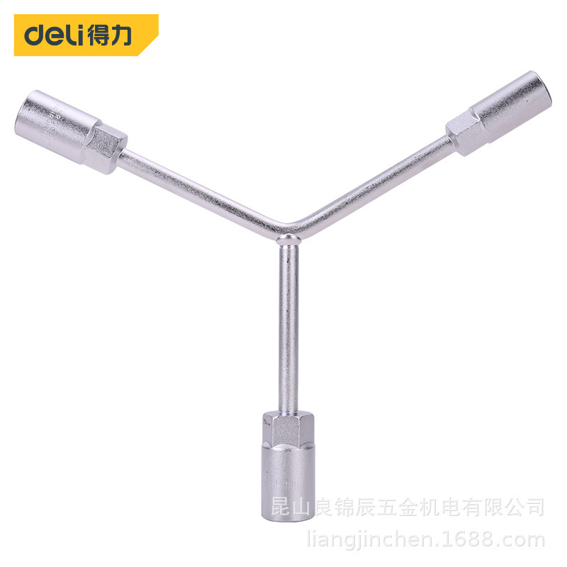 得力工具 三叉套筒扳手加长Y型内六角轮胎拆卸汽修工具 DL8910