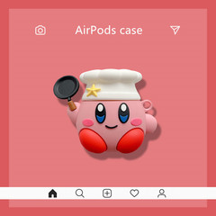 かわいい星のカービィ AirPods Pro Apple Bluetooth ヘッドフォンケース 1/2/3 世代漫画保護カバー 女性向け