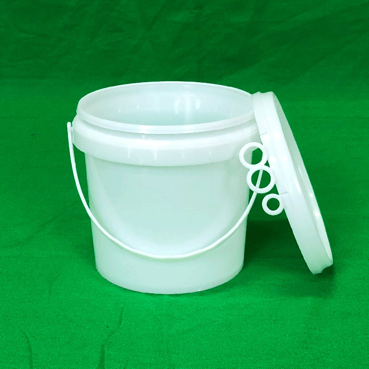1公斤塑料桶1L白色圆形桶 涂料桶油漆桶 化工桶 油墨肥料桶