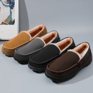 TEMU���Q�＾�¿� Men's Slippers ë�q���r���e�R��Ь�ﶬ��ů��