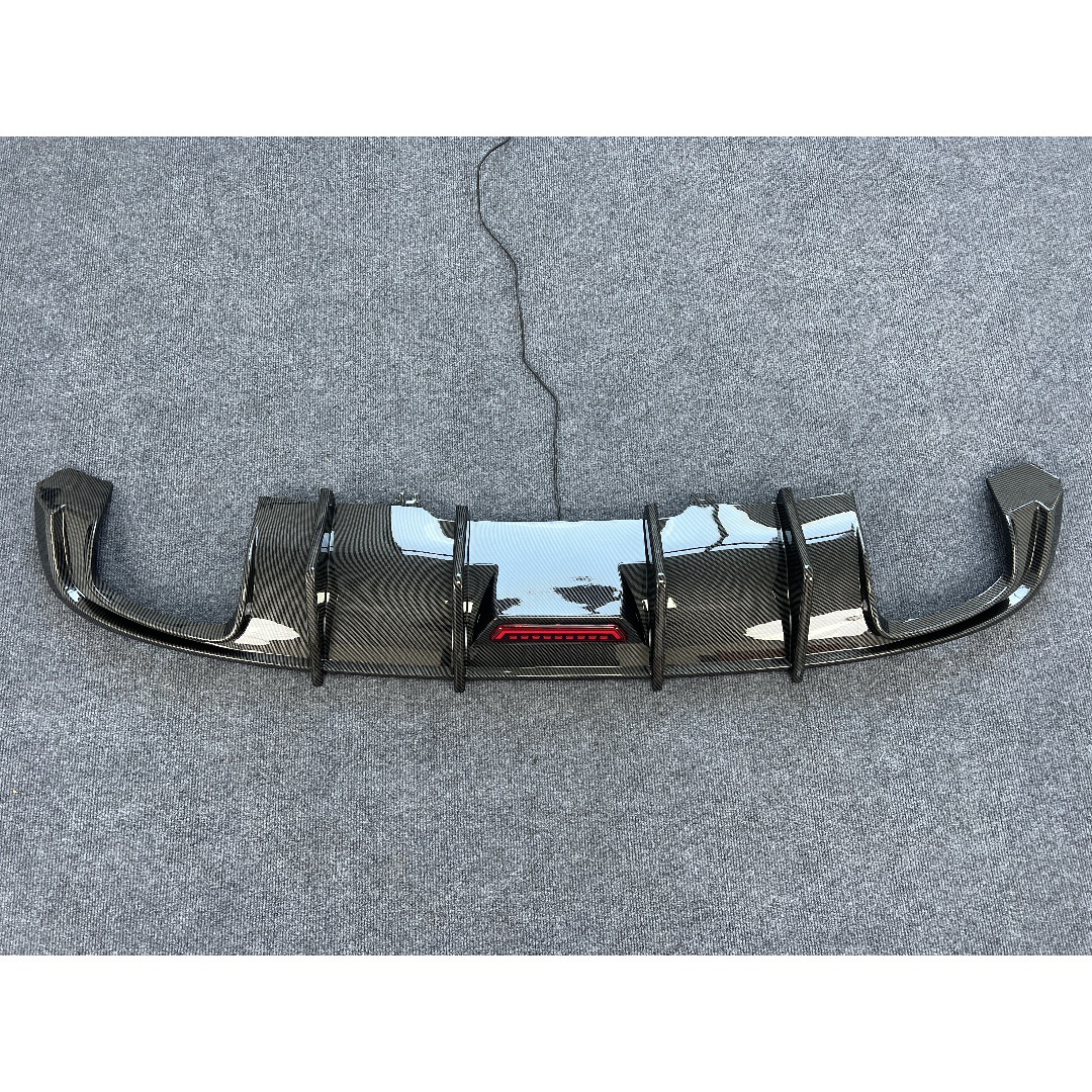 Suitable for Audi 171819 A4L/S4 Modified Rear Lip with Lights, Four Tail Pipes, Horizontal Lights, Tail Lip, Standard Sports Version