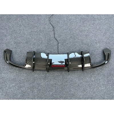 Suitable for Audi 171819 A4L/S4 Big Surrounded - 17-19-sports-version-carbon-pattern-rear-lip