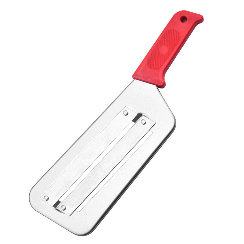 Cocinero de acero inoxidable doble hoja de raspador set cortador de verduras casero cuchillo de frutas afilado gadgets al por mayor raspador