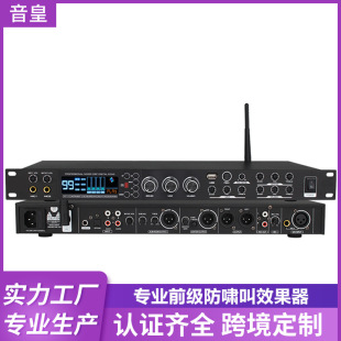 Professional front-level effect KTV anti-howling mixer karaoke home Bluetooth coaxial front 99 effects