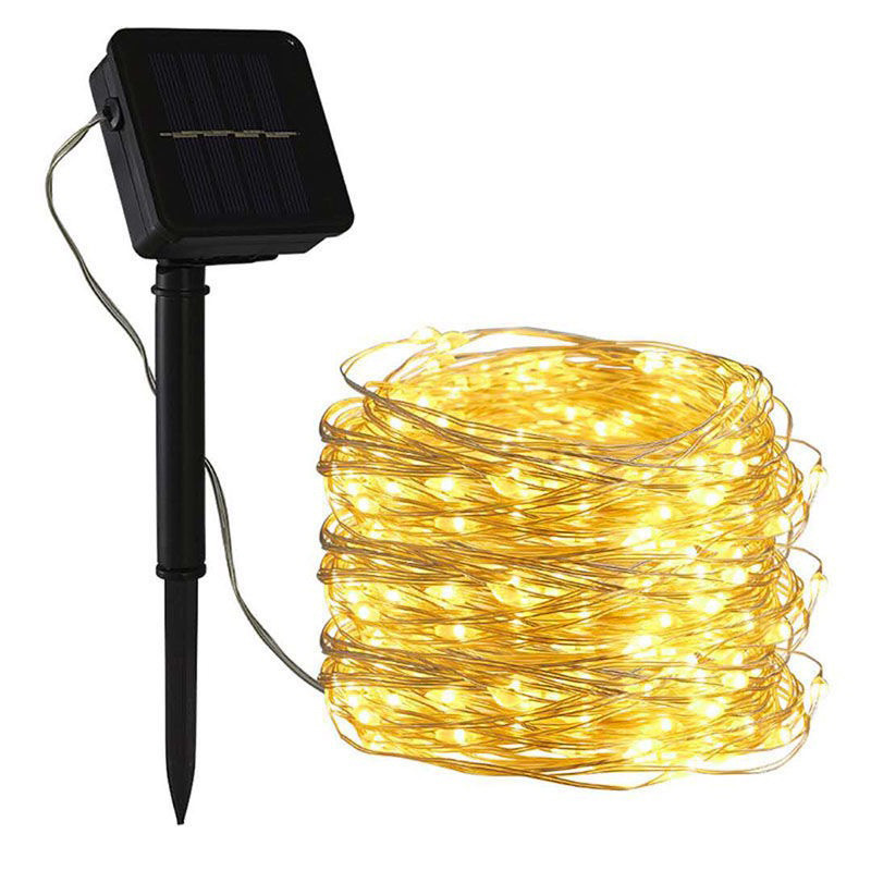 Solar LED lámpara de alambre de cobre ocho funciones al aire libre impermeable lámpara de jardín lámpara de decoración de Navidad cadena de luz de atmósfera image 7