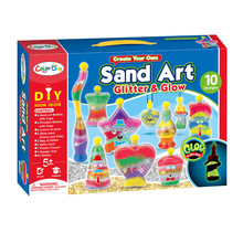 儿童艺术创意夜光diy沙画瓶手工制作彩玩具流沙许愿瓶5-9岁
