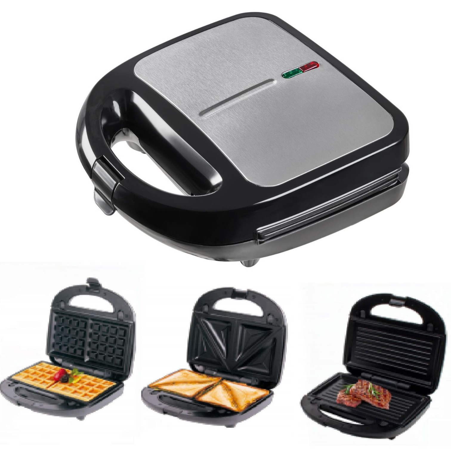 Silen Shanlun Household 3-in-1 Sandwich Breakfast Maker Student Nutritional Light Meal Maker Waffle Toast Bread Maker