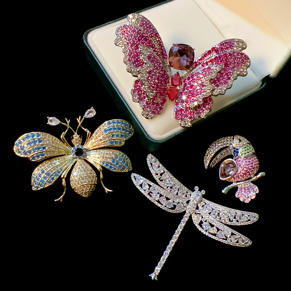 21g Weight Brooches Classification Classical Pin Animal Leaf Flower Copper Plating Unisex Brooches