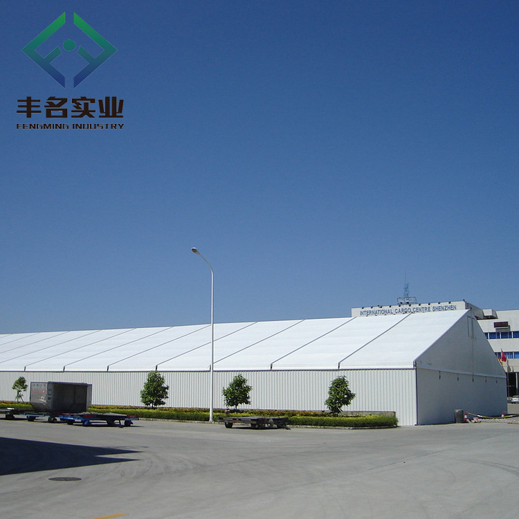 户外大型仓储岩棉板帐篷 钢铝结构工业厂房篷房