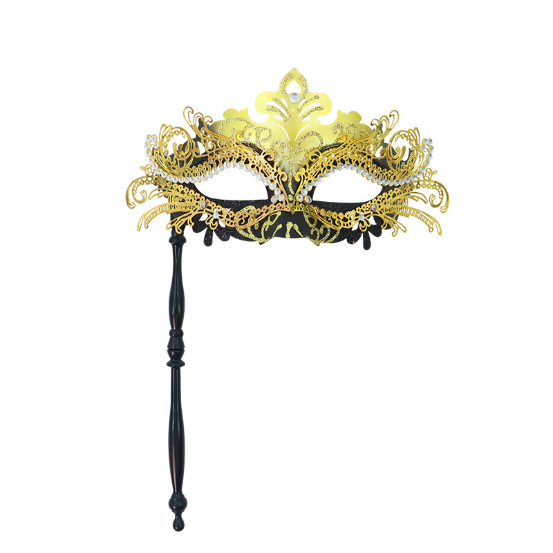 Ventas transfronterizas de metal con diamantes de cola de fiona desmontable varilla romana de mano máscara de mitad de cara juegos de cine y televisión props de interés