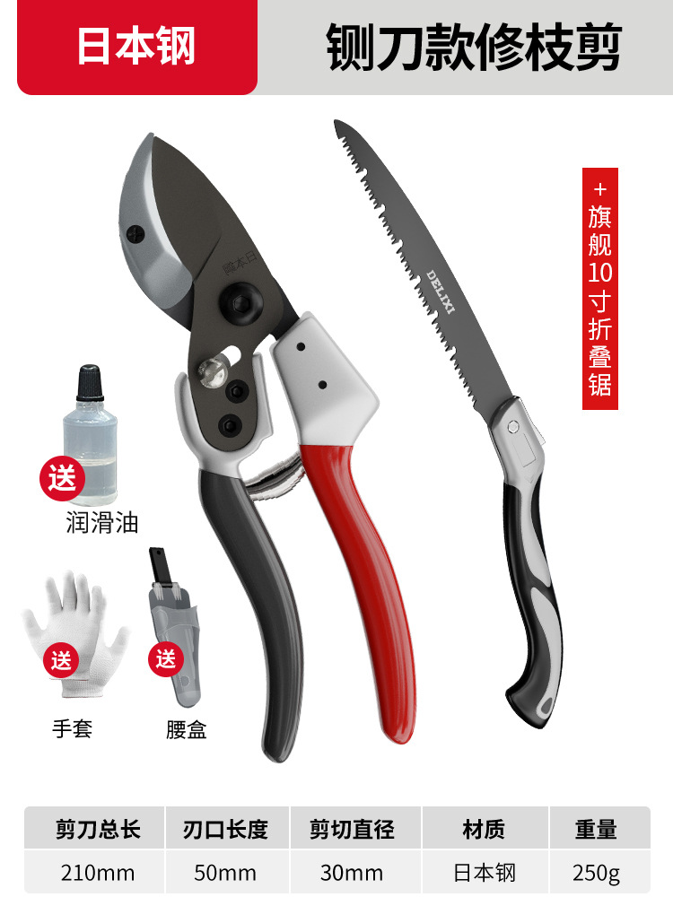Tijeras de rama de fruta Yizili tijeras de jardín de primavera SK5 hoja de acero tijeras de jardinería doméstica tijeras de podar Bonsai de jardín al por mayor