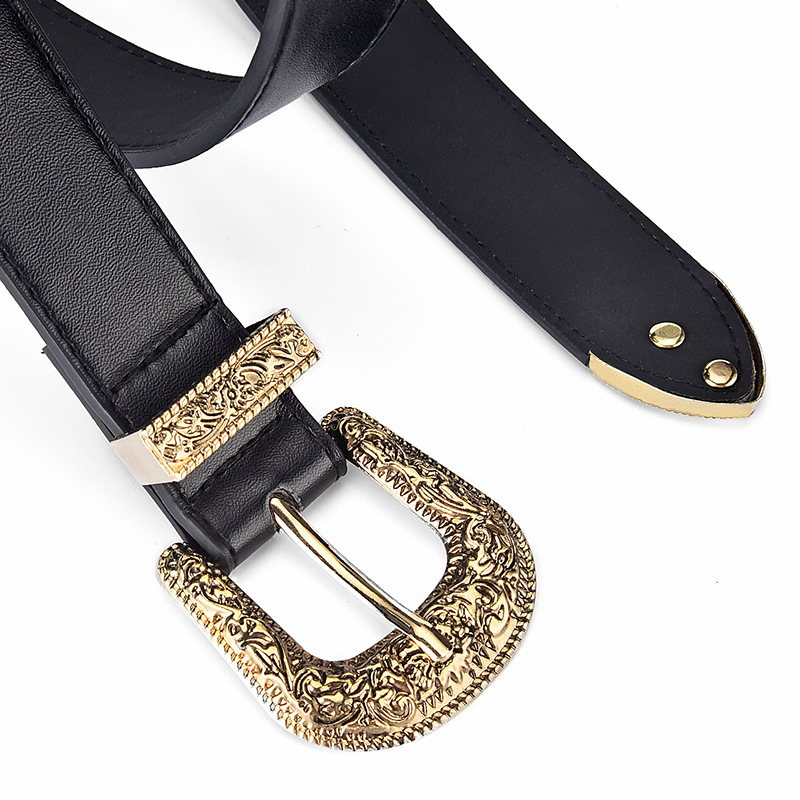 100g Weight Belt Classification 1 Piece Quantity Daily, Street Occasion Pu Leather, Alloy Material Solid Color Pattern Women's Gender Basic, Classic Style Style Basic Classic Style Solid Color Pu Leather Alloy Women's Leather Belts 4